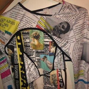 Two piece shirt and top / bikini